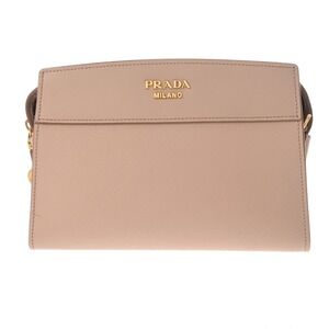 Prada Esplanade shoulder bag beige Saffiano leather